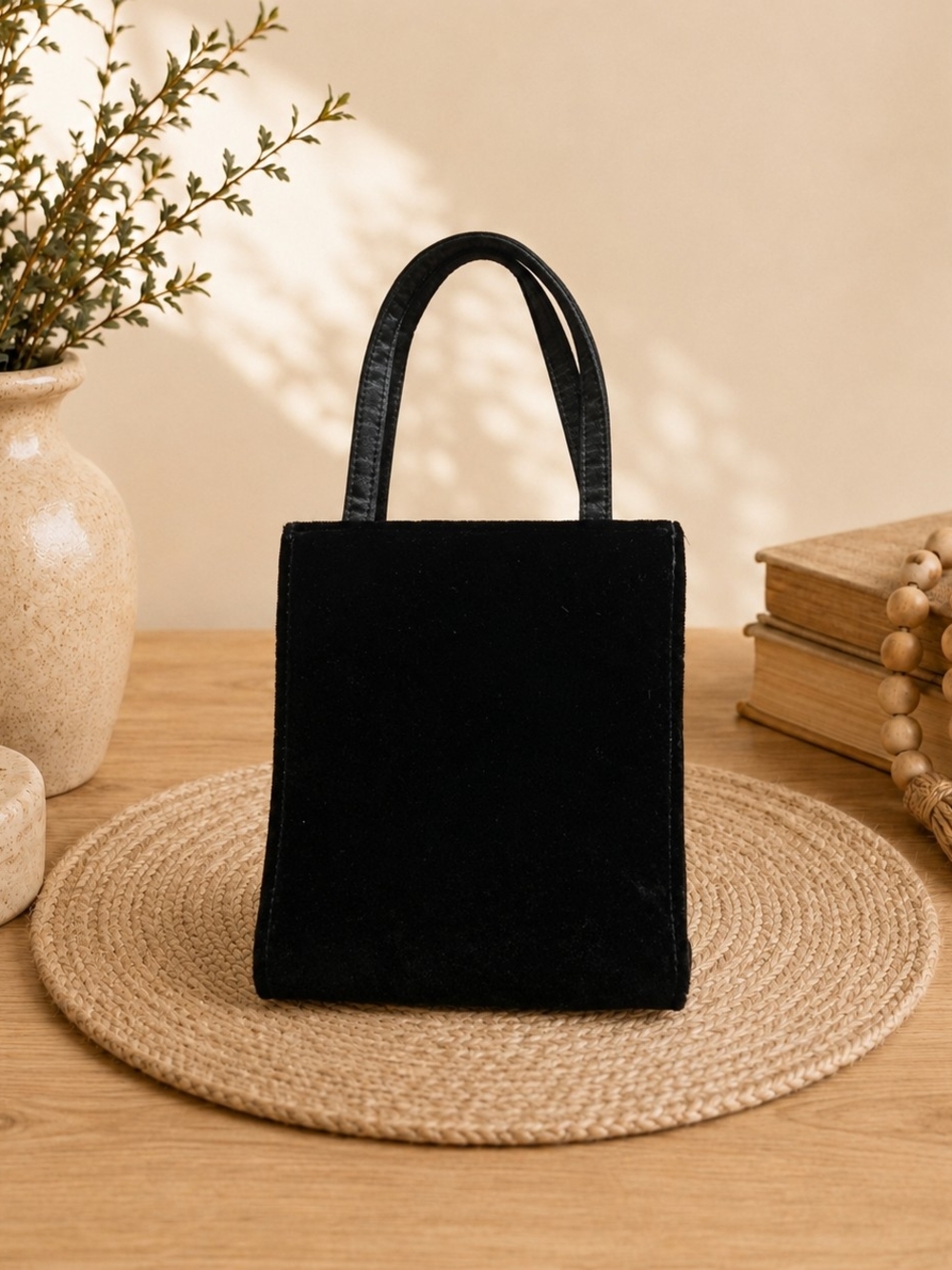 Vintage GAP Black Velvet Handbag